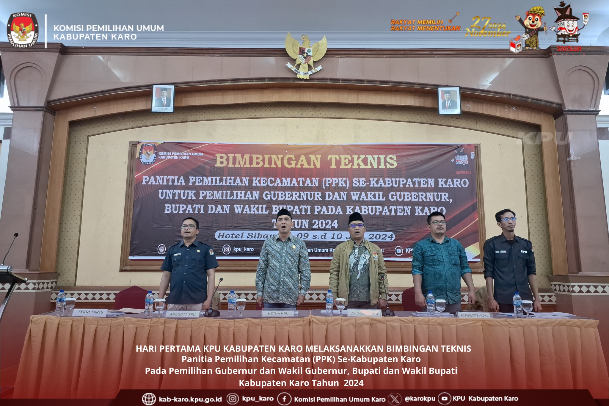 BIMBINGAN TEKNIS PANITIA PEMILIHAN KECAMATAN (PPK) PADA PILKADA 2024